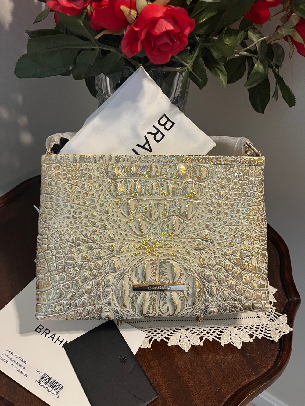 NWT Brahmin Lorelei Hologram MelbourneShoulder Bag